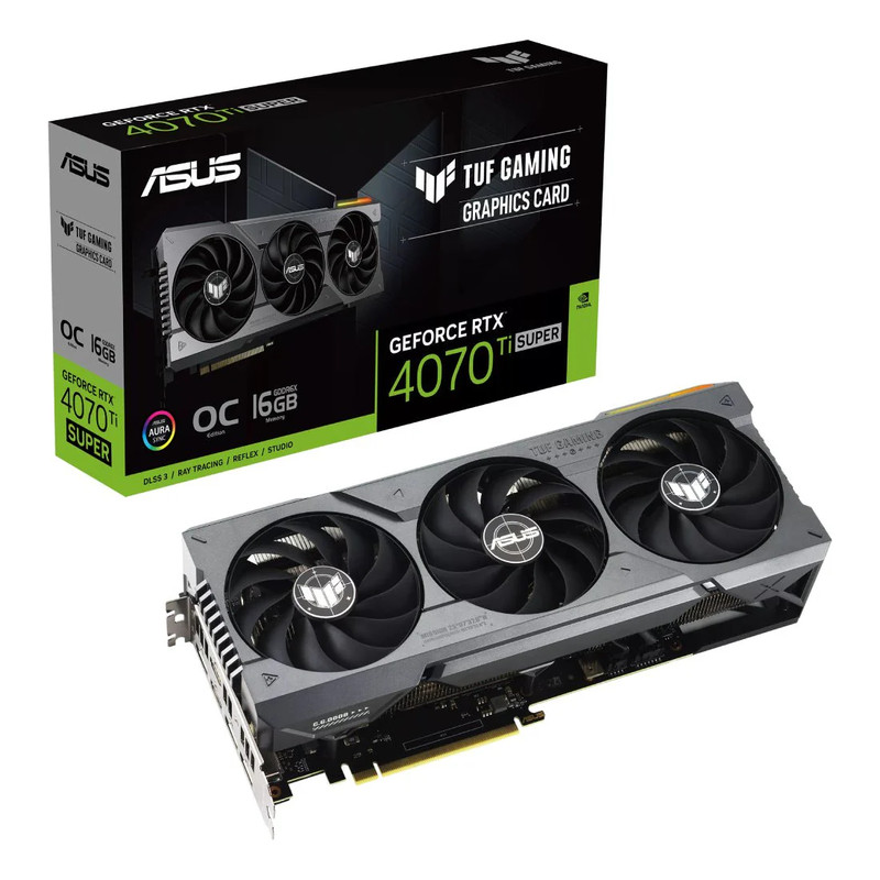 Asus TUF Gaming GeForce RTX 4070 Ti Super 16GB GDDR6X OC Edition w/ DLSS 3 Graphics Card - كرت شاشة